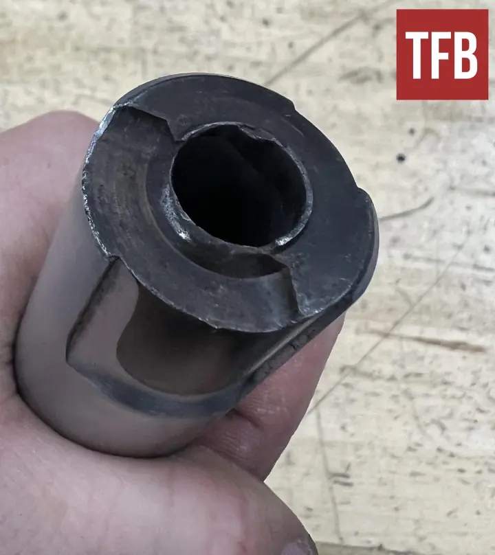 pkm headspace and keeping it in the fight, Damaged PKM headspacing rim By Lynndon Schooler