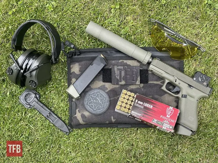 potd custom glock 45 mos hunter edition with b t titanium suppressor