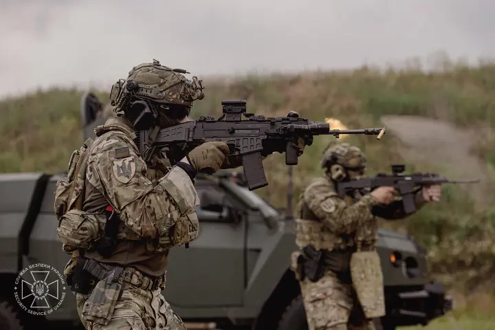 potd ukrainian security service with cz scorpion bren 2