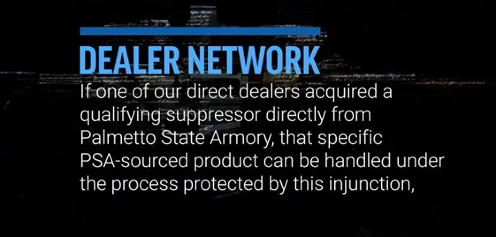 silencer saturday 445 unregistered silencers for all, Still image from PSA s video explaining their current process