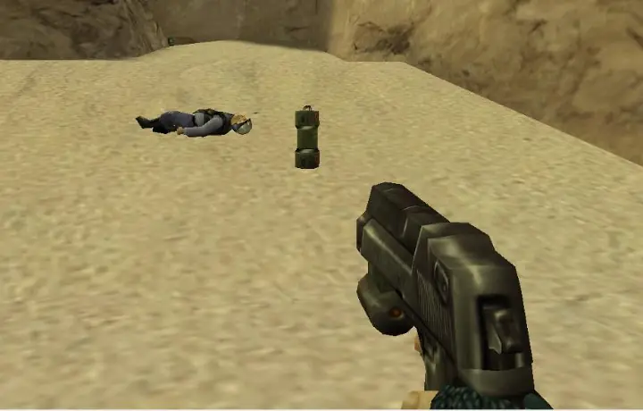 the guns of the half life series made no sense, Marine death squads armed with Deagles That s a stretch too far even if you accept the idea of alien life forms invading Earth
