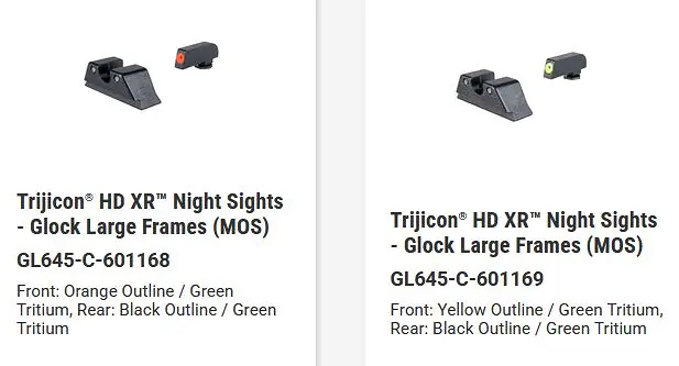 trijicon expands hd hd xr night sight portfolio