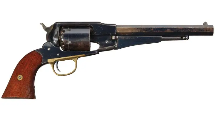 “U.S. Inspected Remington New Model Army Percussion Revolver.” Rock Island Auction, www.rockislandauction.com/detail/4097/3229/us-inspected-remington-new-model-army-percussion-revolver. Accessed 3 Aug. 2026.