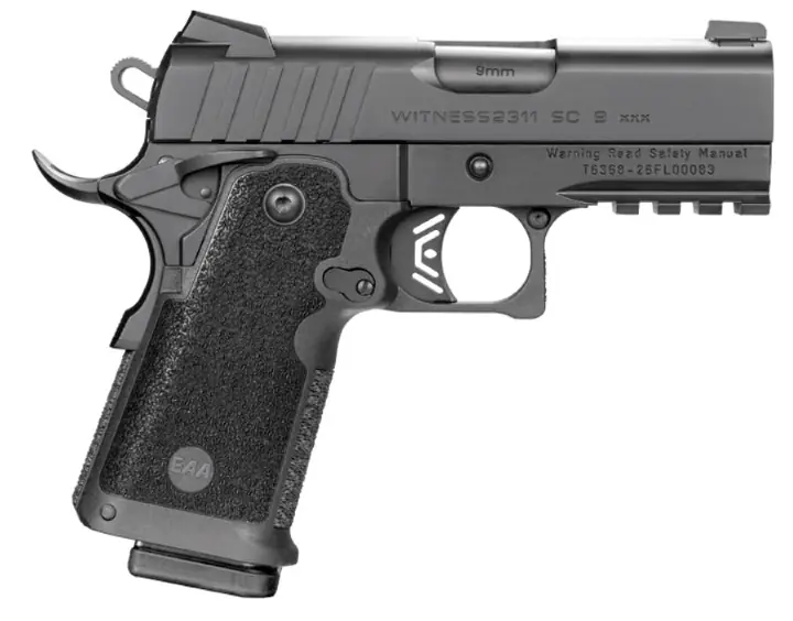 witness2311 xxx series double stack compact 9mm 1911 pistols