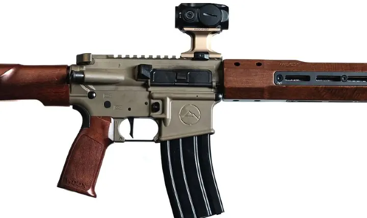 woox introduces new vigilante beavertail walnut grip